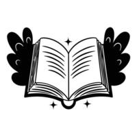 Magical Book with Fairytale Art Design vector