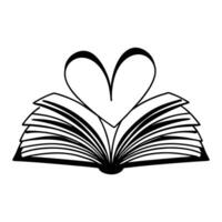 Art of Book Lover in Action vector