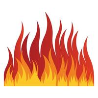 Red Fire Flame Design with Fiery Impact vector