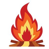 Explosive Fire Sublimation Art with Flaming Design vector