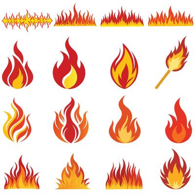 Warm Bonfire Clipart Bundle for Digital and Print Designs