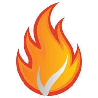 Captivating Fire Flame Design for Sublimation Prints vector