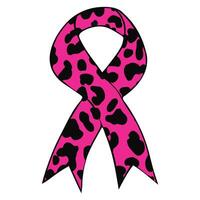 Expressive Pink Ribbon Design for Courage vector