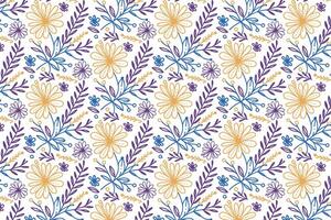 elegant minimalist floral pattern featuring continuous one line roses and leaves for wallpaper bedsheet cover and textile print vector