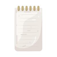 Illustration of a Notepad vector
