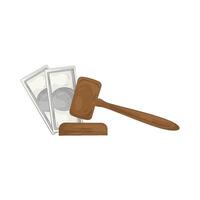 Illustration of Corrupt Judge vector