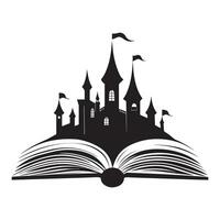 Fantasy Book Illustration with Magical Elements vector