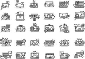 E-commerce Line Editable Icons set. shopping, payment method, finance and more vector