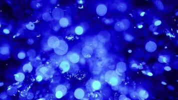 Inside Colorful Cyristal Glass With inside Bubbles and Bokeh video