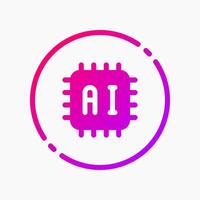 Design Illustration graphic of mini chip icon with gradient style. Suitable for UI, mobile design, web design, etc. vector