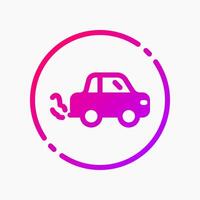 Design Illustration graphic of mini car icon with gradient style. Suitable for UI, mobile design, web design, etc. vector