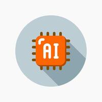 Design Illustration graphic of mini chip icon with flat style. Suitable for UI, mobile design, web design, etc. vector