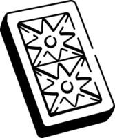 A doddle style icon of artistic resin mold vector