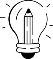 A hand drawn icon depicting creative writing vector