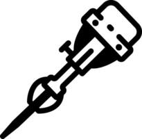 Martillo demoledor tool icon in glyph style vector