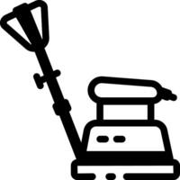 Floor sanding machine icon in glyph style vector