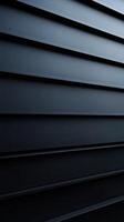 Textured dark surface with horizontal lines creating a sleek design in modern architecture photo