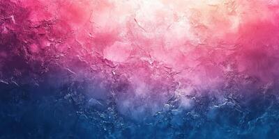 Unique abstract texture with vibrant pink and blue hues creating a captivating blend at sunset photo