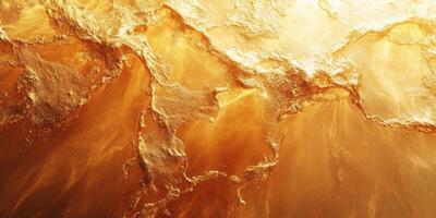 Golden waves of light reflecting sunrise hues across a textured surface in a natural landscape setting photo