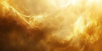 Golden swirling patterns create a mesmerizing abstract background in a bright atmosphere photo