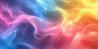 Colorful abstract waves blend harmoniously in a vibrant burst of light and energy photo