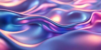 Beautiful waves of colorful fabric flowing in soft light create a mesmerizing texture and visual appeal in an abstract design photo