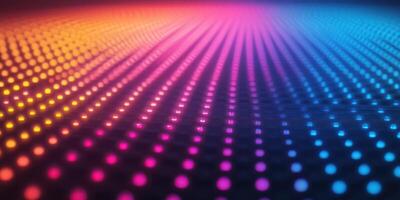 Colorful light pattern creating a vibrant atmosphere in a digital space during a nighttime event photo