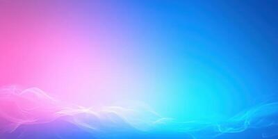 Colorful gradient background displaying soft hues of pink and blue with abstract wisps photo