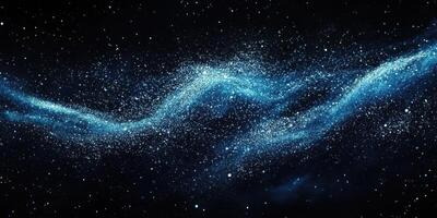 Stunning view of a vibrant galaxy filled with swirling cosmic dust and sparkling stars in the vastness of space photo