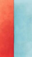 Colorful textured surface featuring a striking contrast between red and blue shades in a clean, minimalistic layout photo