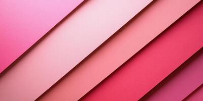 Colorful arrangement of pink paper sheets layered at an angle for artistic background or design photo