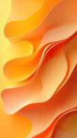 Colorful wavy patterns in orange and yellow hues create a vibrant abstract composition for artistic expression photo