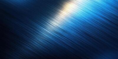 Vibrant blue abstract background with smooth metallic texture reflecting light and creating depth photo