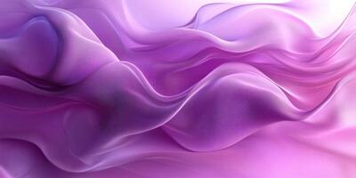 Delicate flowing purple fabric waves creating an elegant and serene atmosphere photo