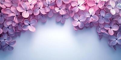 Delicate pink flowers create a serene backdrop for events and decor in a bright, minimalistic setting photo