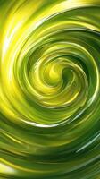 Swirling patterns of vibrant green colors create a dynamic texture in a captivating abstract design photo
