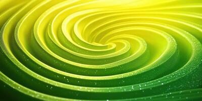 Abstract green and yellow swirl pattern creating a vibrant visual effect with glittering accents photo
