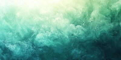 Swirling abstract patterns create a mesmerizing oceanic effect in soft teal and green hues during a tranquil moment photo