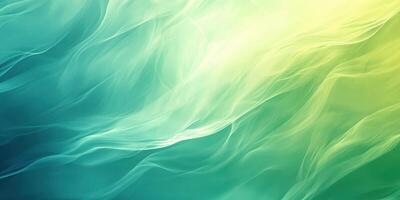 Soft flowing patterns in blue and green hues create a serene atmosphere reminiscent of water and nature photo
