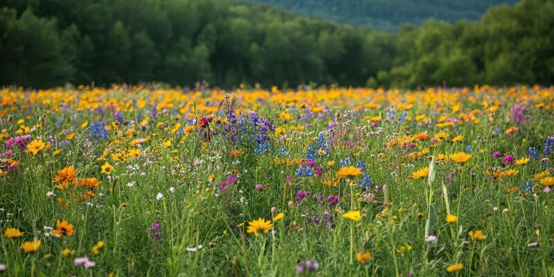 カシニョール 、【BUNCH OF FLOWERS IN MEADOW】 THe Wildflower Meadow is starting to show its colors