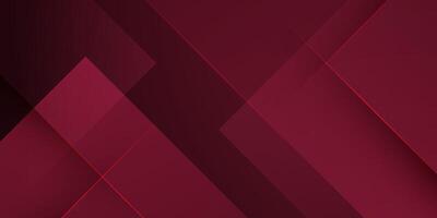 Abstract dark red overlap square 3D background. Modern design with papercut shapes with shadow and lights pattern. vector