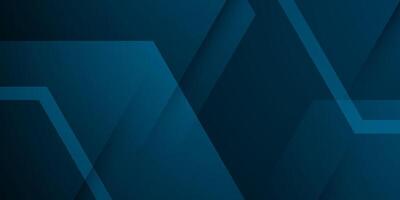 Abstract hexagonal dark blue 3D background. Simple geometric pattern design. vector