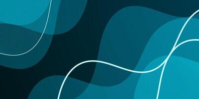 Abstract dark blue wave 3D background. Wave pattern with lines concept. vector