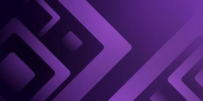 Abstract dark purple 3D background with overlap square arrow triangle pattern. vector