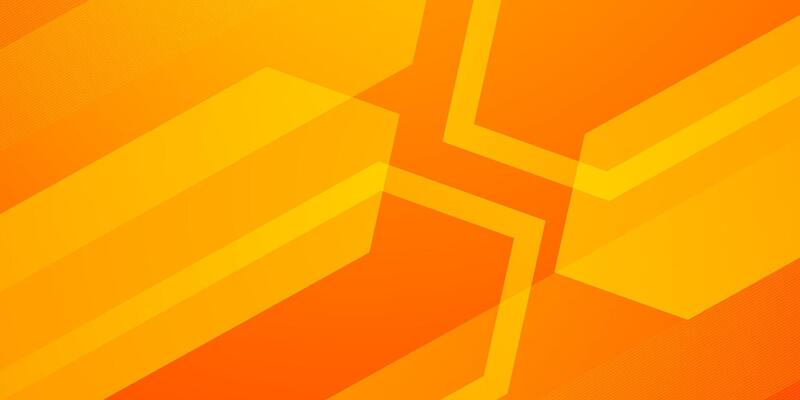 Abstract colorful orange bright 3D background. Simple dynamic shapes color pattern.