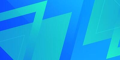 Abstract colorful triangle blue and green gradient 3D background. Simple overlap triangle pattern design. vector