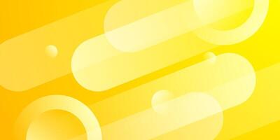 Abstract bright colorful yellow 3D background. Simple dynamic color pattern with circle element vector