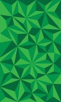 Abstract green low poly triangle pattern wallpaper vector