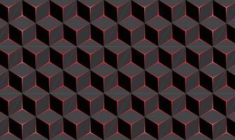 Black cube pattern elegant background vector