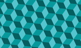 Abstract geometric blue cube pattern background vector